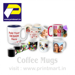 Coffee Cup PrintMart 320ML H5xD4 White Ceramic